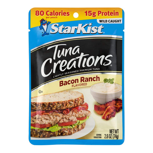 StarKist Tuna Creations Bacon Ranch, Single Serve Pouch, 2.6 oz