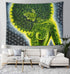 Beauty green marijuana weed leaf Wall Tapestry Hippie Art Tapestry Wall Hanging Home Decor Extra large tablecloths 60x90 inches For Bedroom Living Room Dorm Room