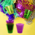 Party Essentials Hard Plastic Shot Glasses, 2-Ounce, Mardi Gras Mix, Box of 60