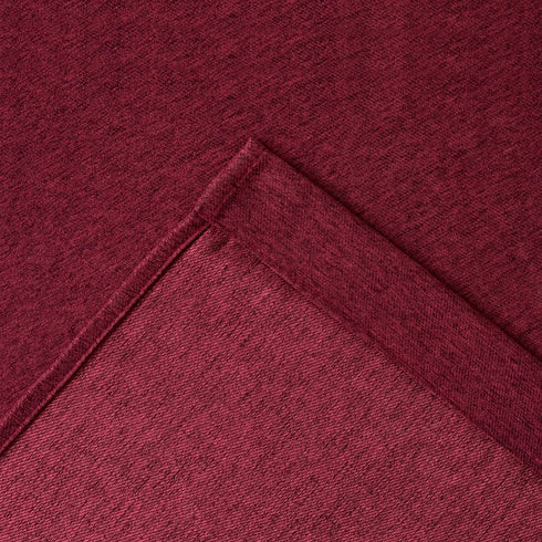MIULEE Thermal Insulated Linen Curtain for Bedroom Living Room Home Decor Room Darkening Farmhouse Grommet Textured Window Blackout Drape Light Block, 1 Panel W 52 x L 84 Inch Burgundy Red
