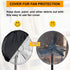 Outdoor Fan Cover ZIIVITA Waterproof &Dustproof Industrial Fan Cover for Stand Pedestal Fan/Wall Mount Fan - Outdoor/Patios Use in Heavy Duty Material (Fit 24-28" Fan)