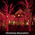 JMEXSUSS 200 LED Red Christmas Lights Outdoor, 66ft Expandable Christmas Tree Lights Plug in, 8 Modes Waterproof Twinkle String Lights Indoor, for Valentine Wedding Garden Party Xmas Decorations