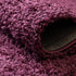 Unique Loom Solo Solid Shag Collection Area Modern Plush Rug Lush & Soft, 2 ft 2 x 3 ft 0, Eggplant Purple