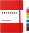 PAPERAGE Lined Journal Notebook, (Red), 160 Pages, Medium 5.7 inches x 8 inches - 100 GSM Thick Paper, Hardcover