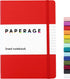 PAPERAGE Lined Journal Notebook, (Red), 160 Pages, Medium 5.7 inches x 8 inches - 100 GSM Thick Paper, Hardcover