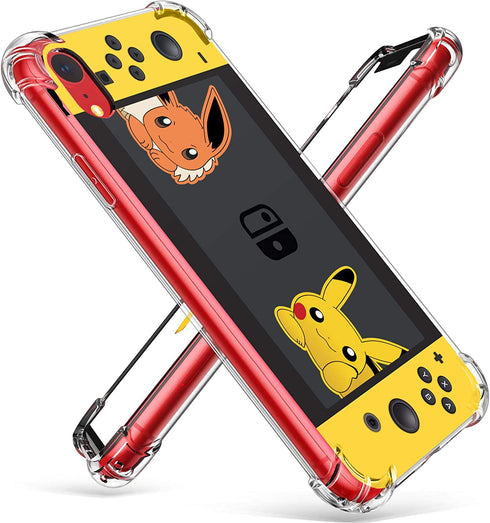 Coralogo for iPhone XR TPU Case, Cute Cartoon Funny Design Slim Ultra Clear Protective Fashion Fun Cool Stylish Bumper Soft Cover Skin Teens Kids Girls Boys Cases for iPhone XR 6.1" (Yellow Games
