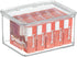 iDesign Kitchen Binz BPA-Free Plastic Stackable Organizer Box with Lid - 6.75in x 5.75in x 3.75in , Clear