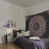 Black Golden Mandala Tapestry Wall Hanging Psychedelic Wall Tapestry Aesthetic Indian Hippie Wall Decor Bohemian Wall Art Boho Home Decoration for Bedroom,Living Room,Dorm