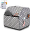 Luxja Serger Machine Cover with Storage Pockets, Serger Cover for Most Standard Sergers, Overlock Machine Cover (Compatible with Singer and Brother Serger Machine), Gray Dots