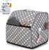 Luxja Serger Machine Cover with Storage Pockets, Serger Cover for Most Standard Sergers, Overlock Machine Cover (Compatible with Singer and Brother Serger Machine), Gray Dots