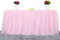 Suppromo 6ft Pink Tulle Table Skirt for Rectangle or Round Tables Tutu Table Skirt for Baby Shower Girl Gender Reveal Unicorn Birthday Party Cake Dessert Table Decorations (L6(ft)*H 30in)