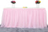 Suppromo 6ft Pink Tulle Table Skirt for Rectangle or Round Tables Tutu Table Skirt for Baby Shower Girl Gender Reveal Unicorn Birthday Party Cake Dessert Table Decorations (L6(ft)*H 30in)