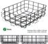 Tymvic Wire Baskets for Storage Pantry Black(12.5x9x3.5inch) Set of 2 Metal Bins Storage Baskets for Pantry Organization and Storage,Metal Basket for Living Room,Bedroom,Kitchen,Bathroom,Pantry Room