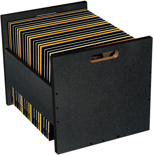 Atlantic 96636247 Record Crate Shelf, 15.40in. x 15.00in. x 2.20in, Black