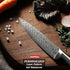 KONOLL Utility knife 5-Inch Paring knife Kitchen Fruit Knife High Carbon Steel Cutting Knife