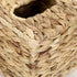 Sumnacon Square Woven Tissue Box Cover - Decorative Napkin Holder Pumping Paper Case Dispenser, Natural Water Hyacinth Wicker Facial Box for Home Office Decor