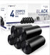 4 Gallon Trash Bags Garbage Bags - Forid Small Trash bags Kitchen Trash Bags Black Trash Can Liners for Bathroom Cat Dog Waste 220 Counts Waste-basket Bags