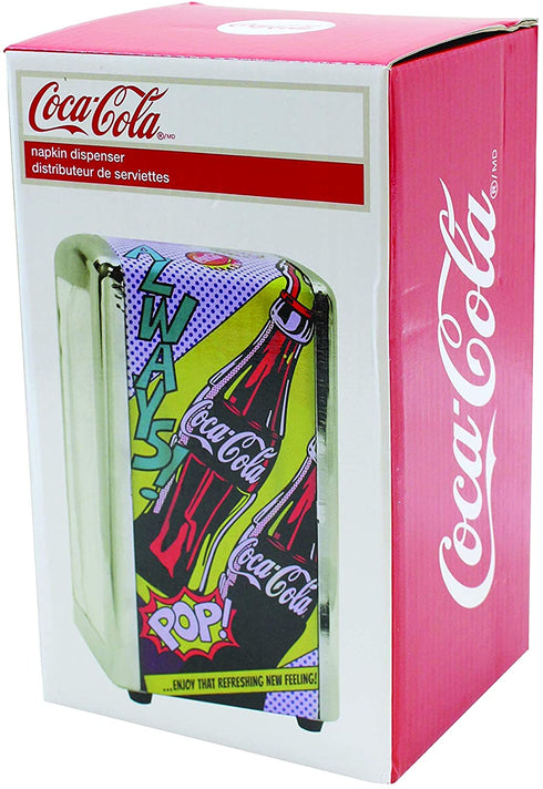 Tablecraft Coca-Cola Pop! Full Napkin Dispenser, Red