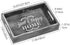 Shinowa Rustic Wood Serving Tray with Handles Rectangular Wooden Tray Platter for Breakfast in Bed, Appetizers,Coffee Table, Ottoman, Party, Food Serving, Home D©cor, Medium Size - Gray