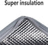 2-Pack XL Insulated Grocery shopping bag, Grey, Delivery,pizza,reusable bags, Sturdy zipper,Collapsible,tote,cooler,thermal,for instacart, for Doordash,Beach,waterproof transport