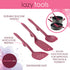 Rachael Ray Tools and Gadgets Flexi Turner and Scraping Spoon Set / Cooking Utensils - 2 Piece, Burgundy Red