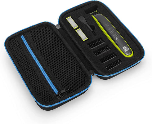 Yinke Case for Philips Norelco One Blade QP25/26, Micro Touch Solo/Braun Series XT5/King C. Gillette Style Master Beard Trimmer, Travel Carrying Case Protective Cover Storage Bag