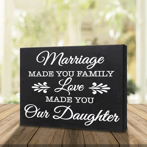 Daughter-in-Law Gift Sign Decor Plaque