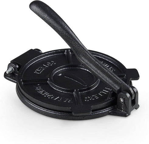 Cook N Home Tortilla Press and Pataconera, 8 inch, black