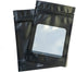 HANSER | Smell Proof Odorless Mylar Resealable Foil Pouch Bags with clear Window | Food Safe | Airtight | matte black | 100 Pieces | 4x6 inches