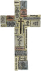 10" Inspirational Wall Cross | Covered in Encouraging Words and Phrases | Great Gift | Christian Home Decor