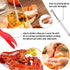 Hiware Seafood Tools Set - Crab Lobster Crackers and Picks Tools Service for 2, Includes Crab Leg Crackers, Seafood Scissors, Butter Warmers, Lobster Shellers, Crab Forks and Tealight Candles