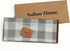 Solino Home Buffalo Check Table Runner 14 x 72 Inch Grey and White Plaid Table Runner Natural Fabric Handcrafted from 100% Pure Linen European Flax