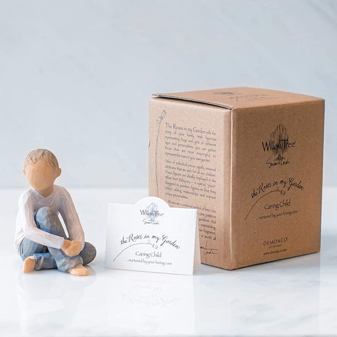 Willow Tree Caring Child, Sculpted Hand-Painted Figure