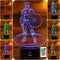 SERKYHOME 3D Illusion Night Lights for Kids with Remote Control 7 Colors Led Table Lamp (Captain America)