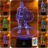 SERKYHOME 3D Illusion Night Lights for Kids with Remote Control 7 Colors Led Table Lamp (Captain America)