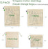 Reusable Cotton Produce Bags-Durable Organic Cotton Mesh Produce Bags ECO-Friendly Grocery Bags with Tare weight 4 Sizes 12 Packs Lightweight Machine Washable Vegetable Bags with Organizing Drawstring