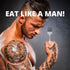 The Man Fork - Eat Like a Man - 6 Prong Design - Take Bigger Bites - Useful Fun Gag Gift for Birthday, Father's Day, Grandpa, Boyfriend, or Any Man - Men FORKING Love it!