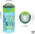 Zak Designs Genesis Non BPA Plastic 18 oz Kids Water Bottle 2 Pieces set Leak-Proof Design is Perfect for Outdoor Sports with Interchangeable Lid and Built-In Carry Handle, Campout