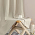JINCHAN Linen Fabric Curtain Room Darkening Window Treatment for Bedroom 63 Inch Long Thermal Insulated Living Room Curtain Greyish Beige 1 Panel