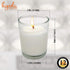 White Votive Candles - 12 Pack - Clear Glass Cups, Unscented, Long 12 Hour Burn Time - for Party Decorations, Birthday, Wedding and Dinner Centerpieces - Hyoola