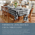 Elrene Home Fashions Farmhouse Living Buffalo Check Tablecloth, 52" x 52", Black/White