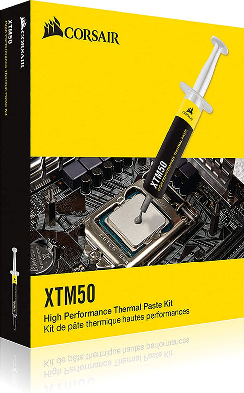 Corsair XTM50 High Performance Thermal Compound Paste | Ultra-Low Thermal Impedance CPU/GPU | 5 Grams | w/applicator