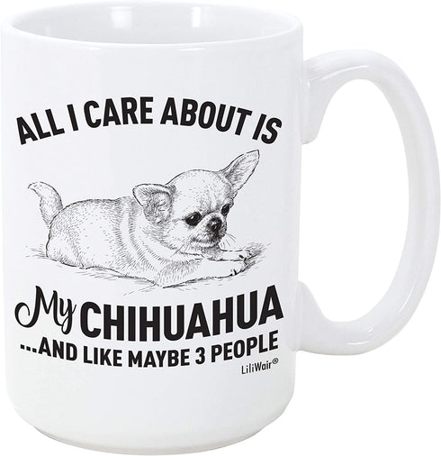 Chihuahua Mom Gifts Mugs For Christmas Women Men Dad Decor Lover Decorations Stuff I Love Chihuahua Coffee Accessories Talking Funny Birthday Gift Home Supplies Products Dog Coffee Cup Mugs