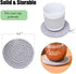 Coasters for Drinks, Braided Absorbent Coasters with Holder (6-Piece Set) for Home and Kitchen-Light (Set 2)