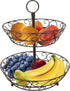 Sorbus® 2-Tier Countertop Fruit Basket Holder & Decorative Bowl Stand”Perfect for Fruit, Vegetables, Snacks, Household Items, and Much More (Bronze)