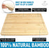 Zulay Kitchen 3-Piece Bamboo Cutting Board With Juice Groove - 100% Thick Wood Cutting Board Set - Large Cutting Board Bamboo With Handle - Wood Cutting Boards For Kitchen