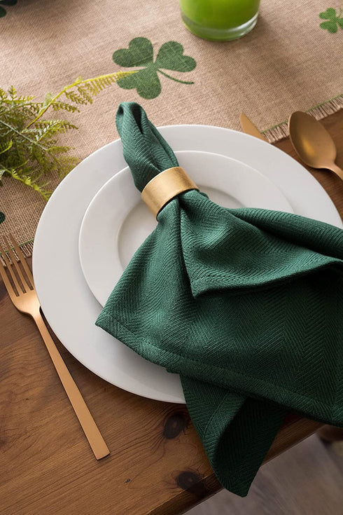DII St. Patrick's Day Collection Tabletop, Table Runner, 14x108, Shamrock