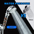 KAIREY Zen Shower Head with Beads On/Off,3 Function High Pressure Water Saving Filtered Handheld Ionic Showerhead,Anion Energy Ball Purifying Water Shower ,with 60 Inch Shower Hose and Bracket