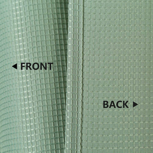 Sage Green Shower Curtain, Waffle Weave Polyester Fabric Shower Curtains for Bathroom Washable, Sage Green, 72x72 Inch
