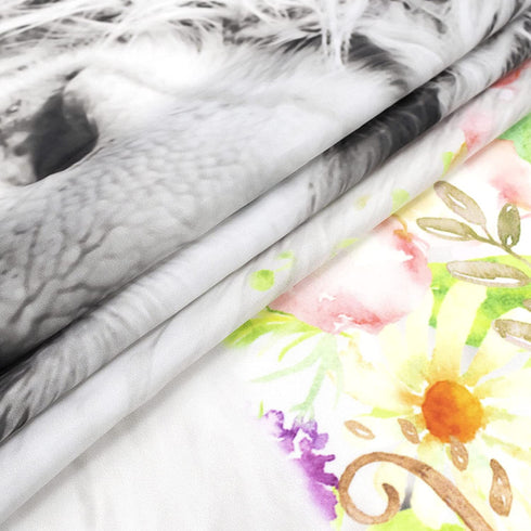 EOBTAIN Get Naked Marble Shower Curtain Highland Cow with Colorful Flowers Funny Bull Cow Farm Animals Bathroom Curtain 72x72Inch Waterproof Fabric with 12 Hooks